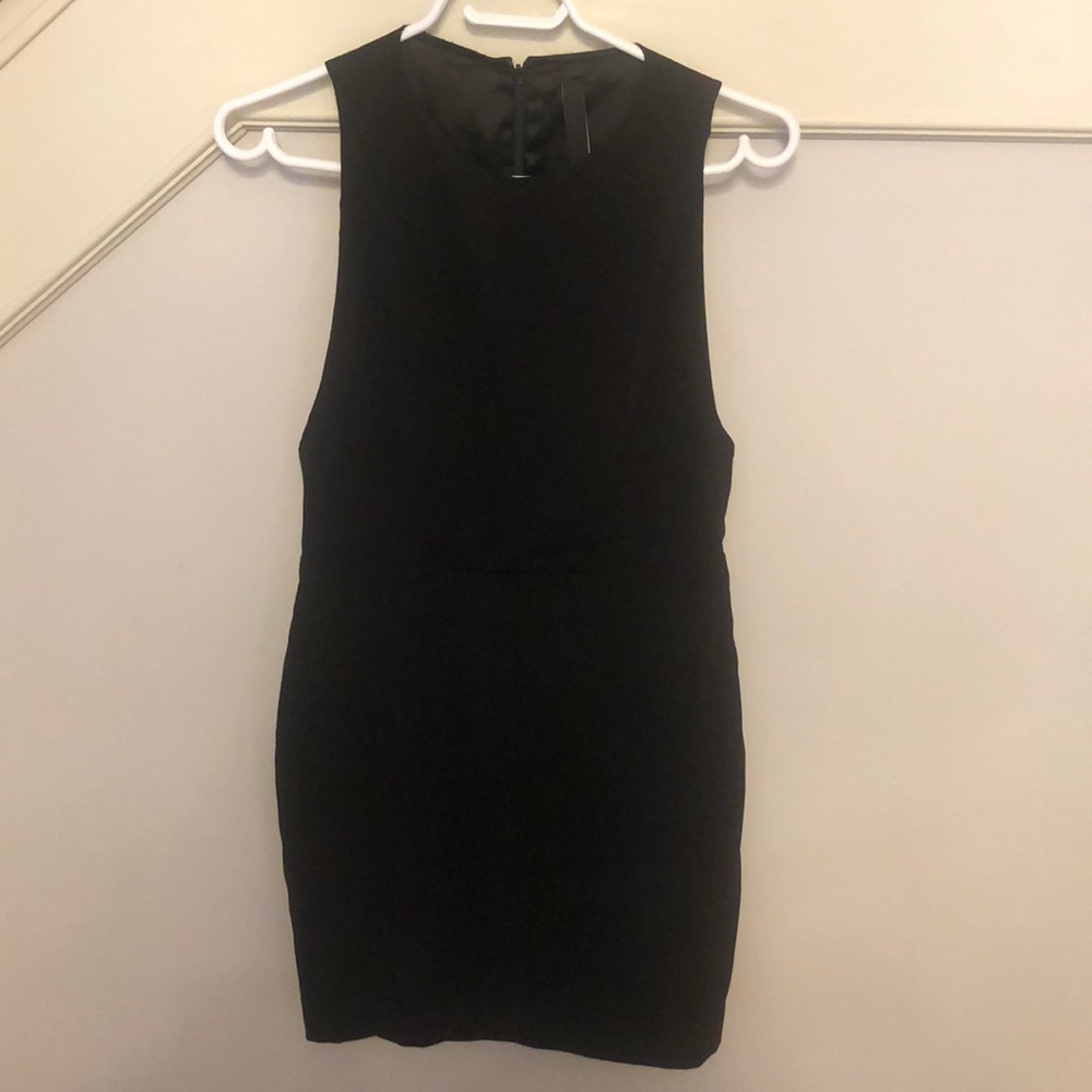 Black mini dress